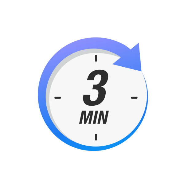 Three minutes icon isolated on white background. Cooking time concept. Three minutes icon isolated on white background. Cooking time concept. 3 minutes waiting time icon. Vector stock oven dials stock illustrations