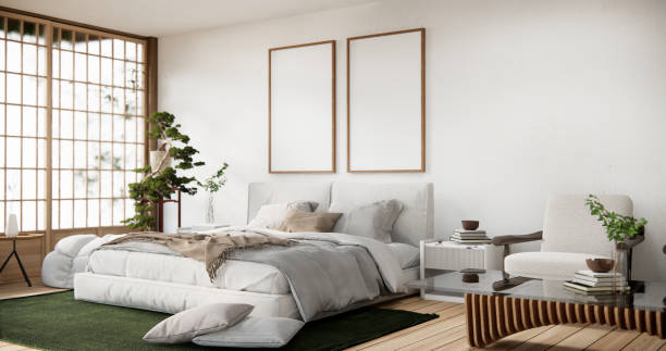 istock interior mock up with decoration in bedroom. 2010734013