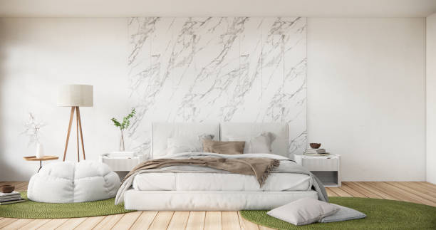 istock interior mock up with decoration in bedroom. 2010734568