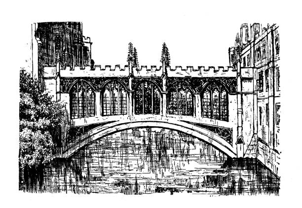 istock Sport and pastimes in 1889: Cam river, Bridge of Sighs, St John's 2010799483