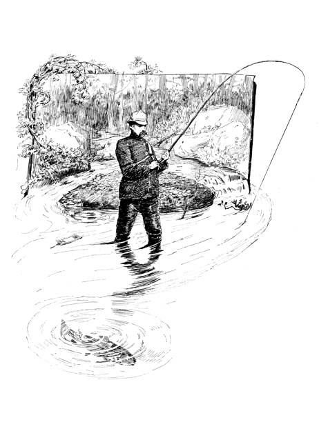 Sport and pastimes in 1889: Fly Fishing