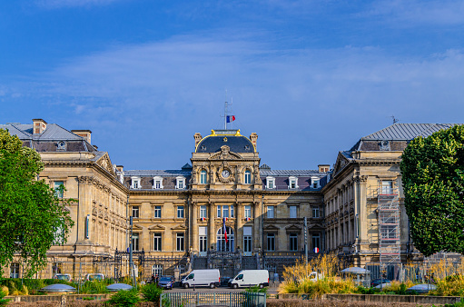 Northern Prefecture building neoclassical architecture style on Place de la Republique Republic Square, Lille city historical center, French Flanders, Nord department, Hauts-de-France Region, France