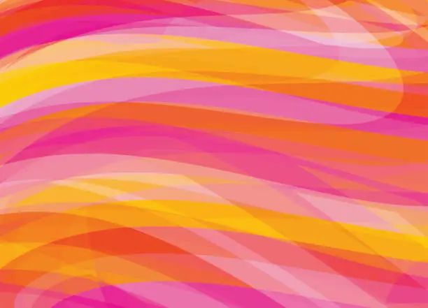 Vector illustration of Background with red, violet and yellow chaotic stripes