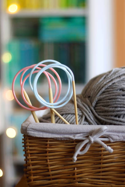 istock Basket with Kniting Supplies 2010901158