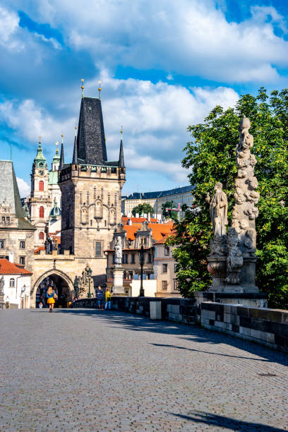 istock Charles bridge on a sunny day in Prague 2010903773