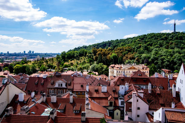 istock View of Petrin tower in Prague 2010904312