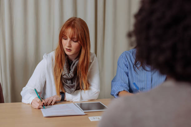 istock Businesswoman doing an interview with a new candidate 2010920162