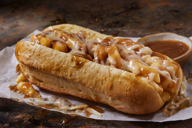 istock Chip Butty Sandwich with Beef Gravy and Cheese 2010995184
