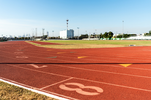 Track and field stadium