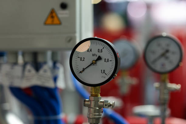 istock pressure gauges and fire extinguishing equipment 2010997824
