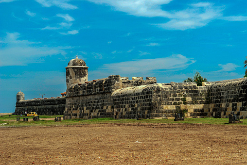 Walls of Cartagena in Cartagena de Indias Colombia