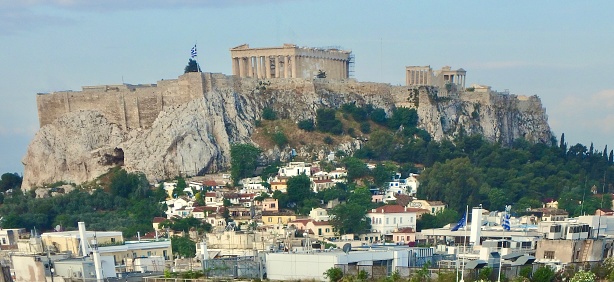 Ancient Ruins of the Parthenon on the  Acropolis      of Athens Greece