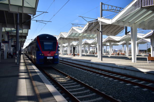 ˝Novi Sad, Serbia - 02 14 2024: Fast train from Novi Sad to Belgrade, Serbia.˝