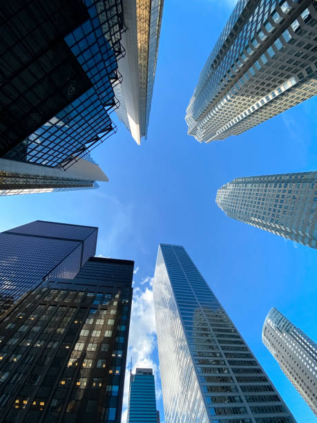 istock Low-angle view of skyscrapers in Toronto, Canada. 2011237643
