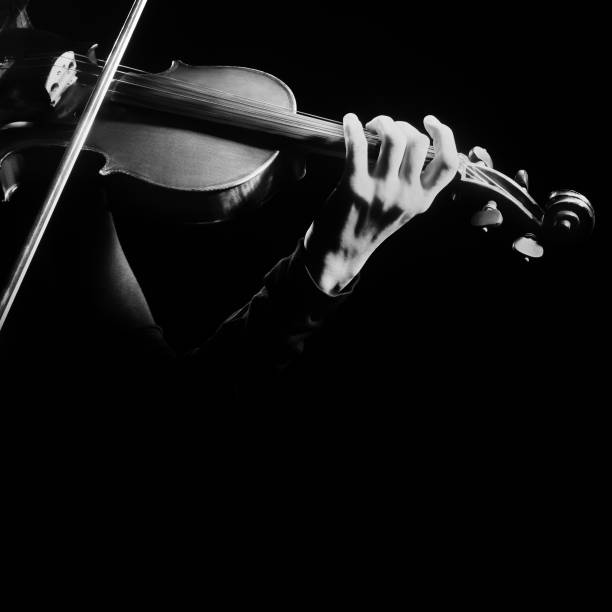 istock Violin player. Violinist playing violin hands close up 2011291841