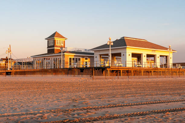 istock Golden hour sunrise on the boardwalk 2011307400
