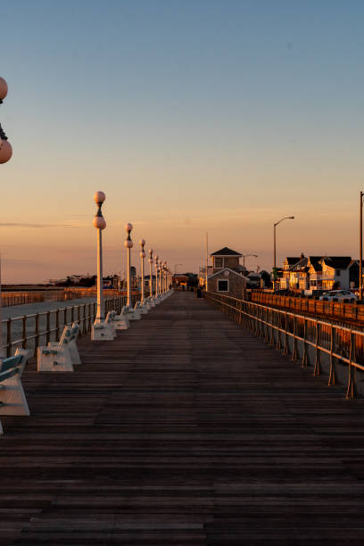 istock Golden hour sunrise on the boardwalk 2011307407