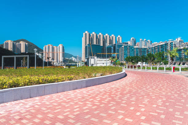 Kai Tak station square at Kai Tak district, Kowloon, Hong Kong