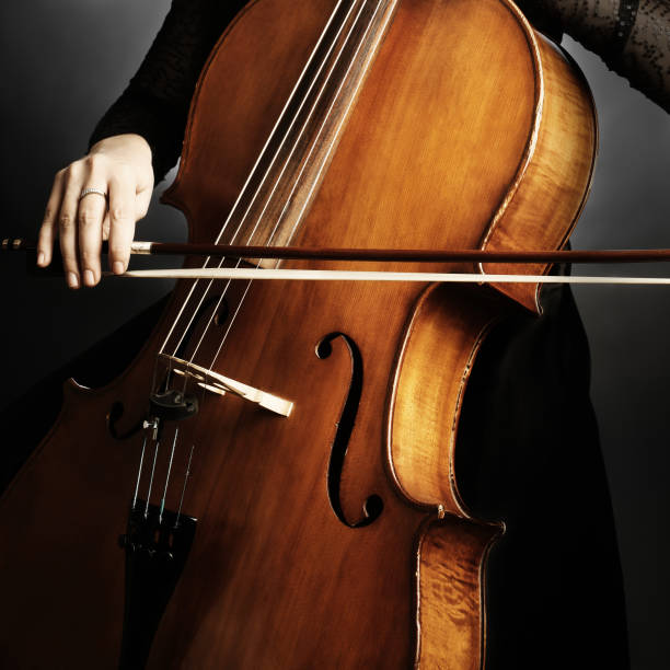istock Cello cellist hands playing. Violoncello close up 2011335471