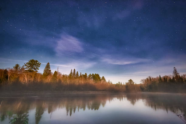 istock Stars Over Oxtongue River at Dawn 2011349444