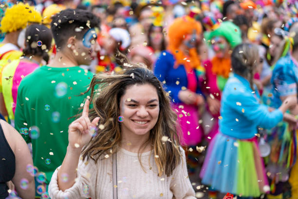 istock Person in crowd at carnival 2011374869
