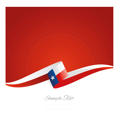 New abstract color background Texas flag ribbon vector