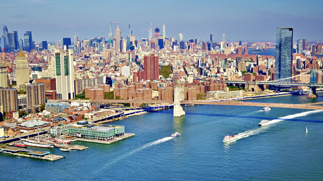 Aerial view of Manhattan, New York