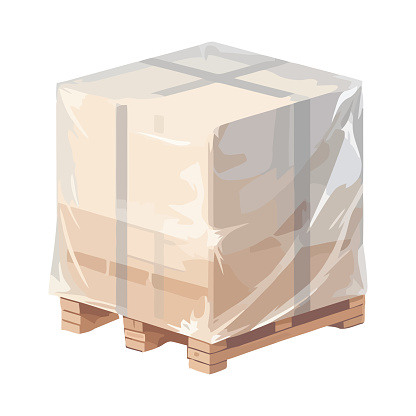 cardboard box merchandise distribution icon isolated