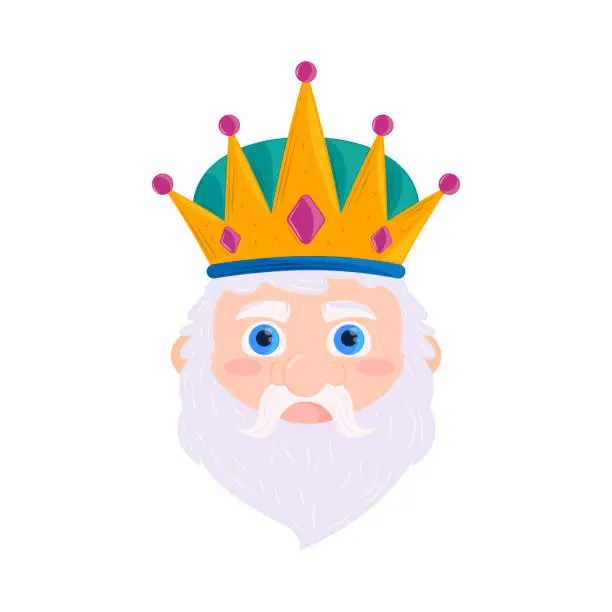 Vector illustration of king wise melchor