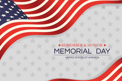 memorial day american celebration card