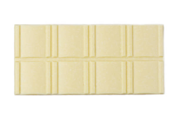 istock White chocolate with coconut flakes isolated on white background. View from above. 2011594818