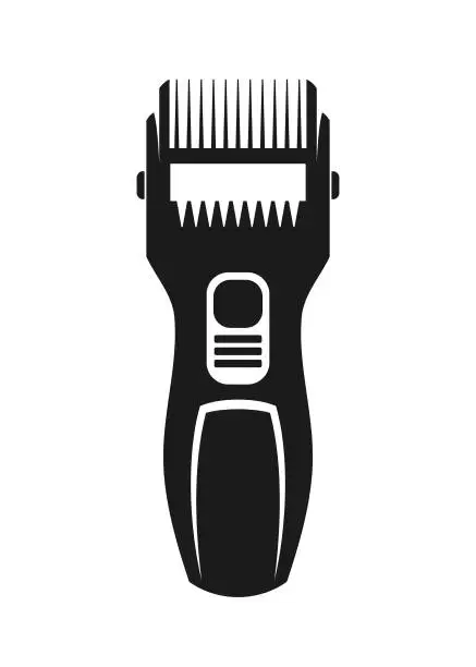 Vector illustration of Hair Clipper, Shaver or Trimmer - Cut Out Vector Silhouette