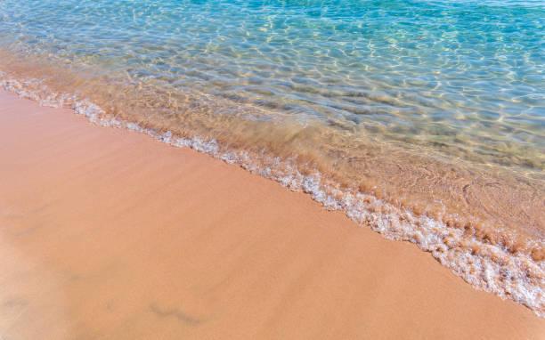istock Soft wave of the sea on the sandy beach. 2011760049
