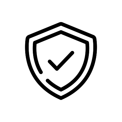Shield icon design template isolated illustration