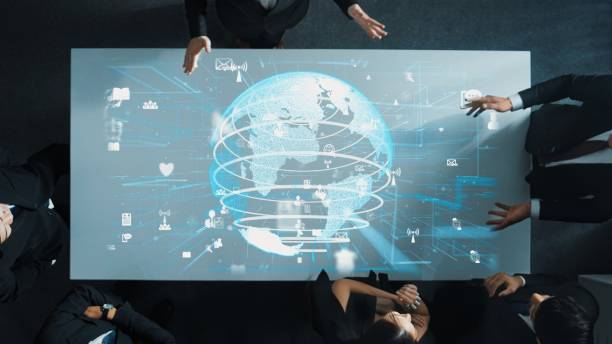 istock Top down of smart team brainstorm idea about digital communication. Directorate. 2011796284