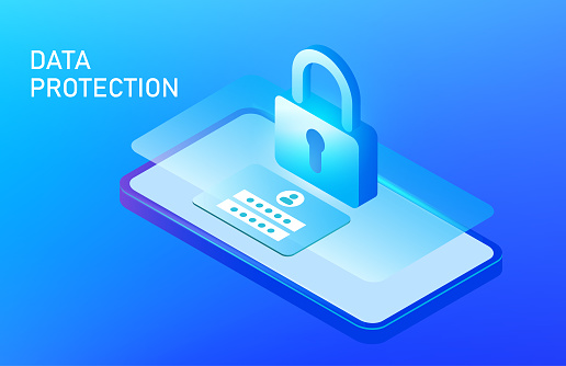 Data Protection And Cyber Security Concept Secure Data Management And ...