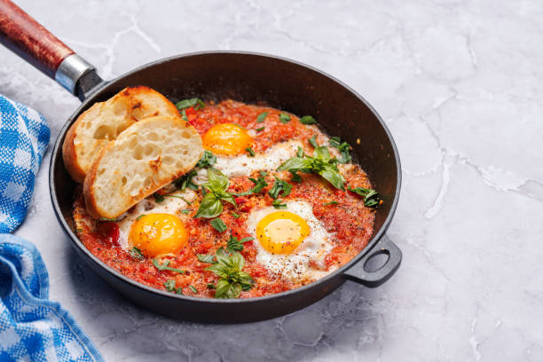 istock Delicious shakshuka breakfast in a pan 2012016512