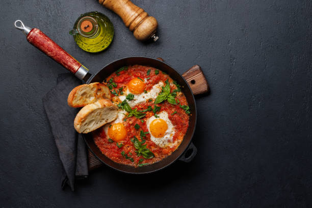 istock Delicious shakshuka breakfast in a pan 2012016534