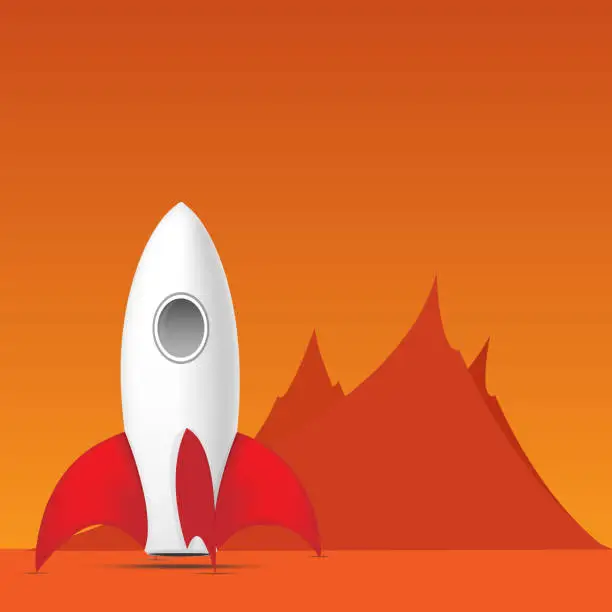 Vector illustration of rocket