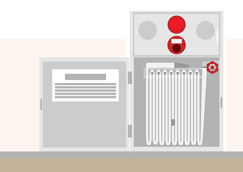 Image material of simple fire extinguishing equipment