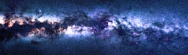 Milky Way stars photographed with wide angle lens.