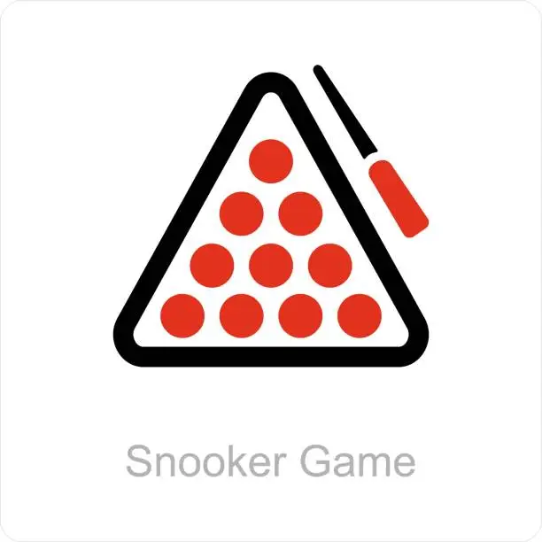 Vector illustration of Snooker Game