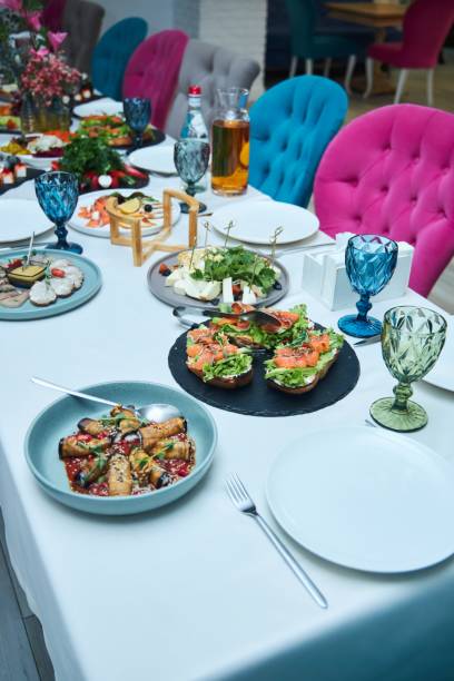 istock A festive table of various dishes in a cafe or restaurant 2012240075
