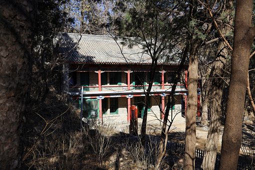 Bussiere Garden is located at the eastern foot of Balcony Mountain and north of Dajue Temple, Sujiatuo Town, Haidian District, Beijing. It is a villa built by Bussiere, a French doctor from Union Hospital, during the Republic of China. Bussiere (1872-1958), the owner of Beijia Garden, came to Beijing in 1913 and practiced medicine and lived in China for 41 years. His French name is Jean Jérome Augustin Bussière, and there is a Chinese name stamp with \