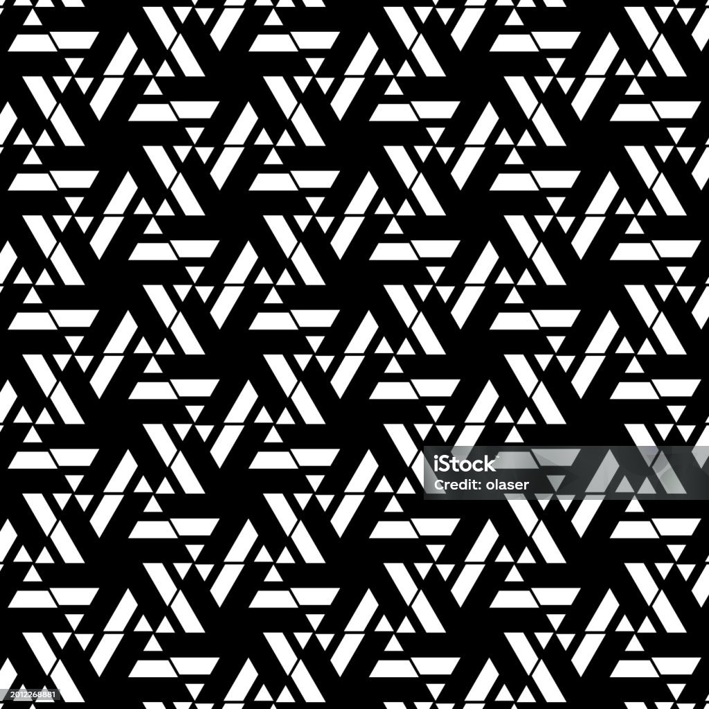Polygons In Repeating Almost Triangular Grid Pattern Stock Illustration ...