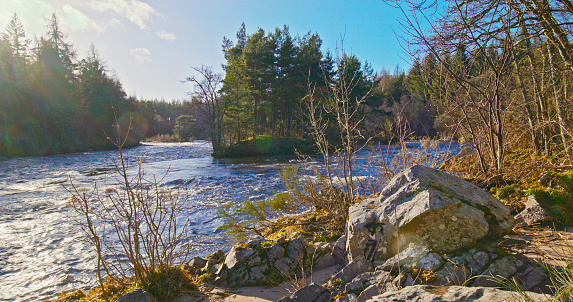 The River Spey, a famous salmon river beside the Speyside Way, a long distance trail which follows an old railway track from Buckie to Newtonmore. Part of a series.