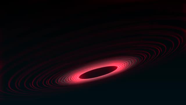 Beautiful abstract fiery circle on a black background