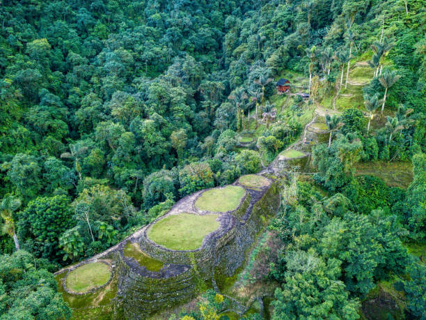 istock Ciudad Perdida, ancient ruins in Sierra Nevada mountains. Santa Marta, Colombia wilderness 2012426202