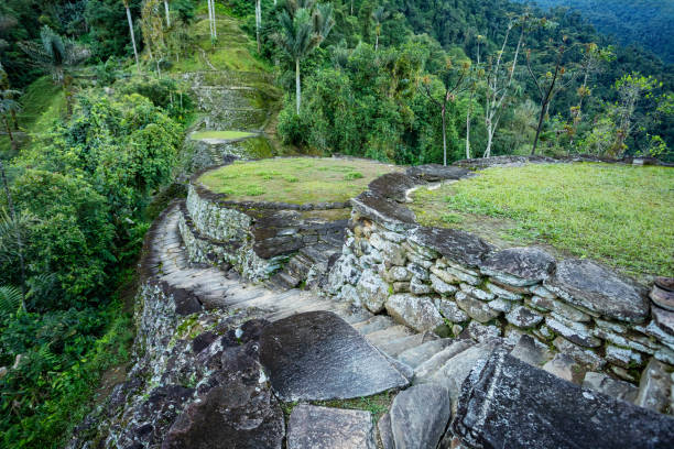 istock Ciudad Perdida, ancient ruins in Sierra Nevada mountains. Santa Marta, Colombia wilderness 2012426214
