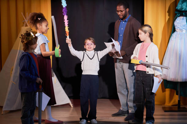 istock Girl Rehearsing School Play 2012470268